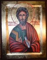 Nr.16.Święty  Szymon Apostoł-wym.38-30-2,5cm